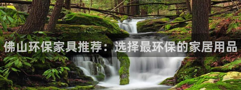 杏耀平台待遇：佛山环保家具推荐：选择最环保的家居用品