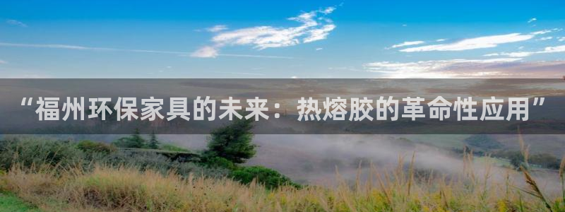 杏耀平台待遇：“福州环保家具的未来：热熔胶的革命性应用”